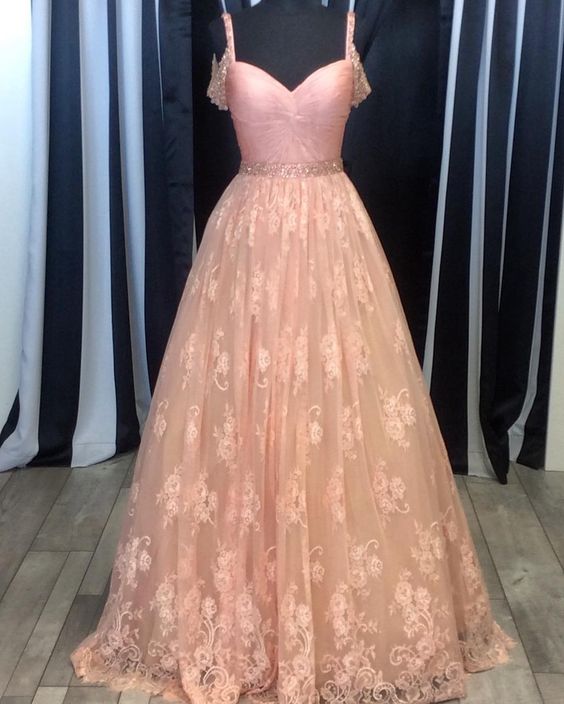Lace Long Prom Dresses ,popular Party Dress,fashion Formal Dress