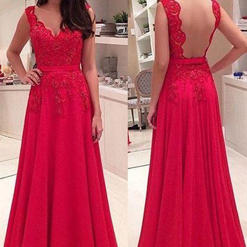 Red Long Prom Dresses on Luulla
